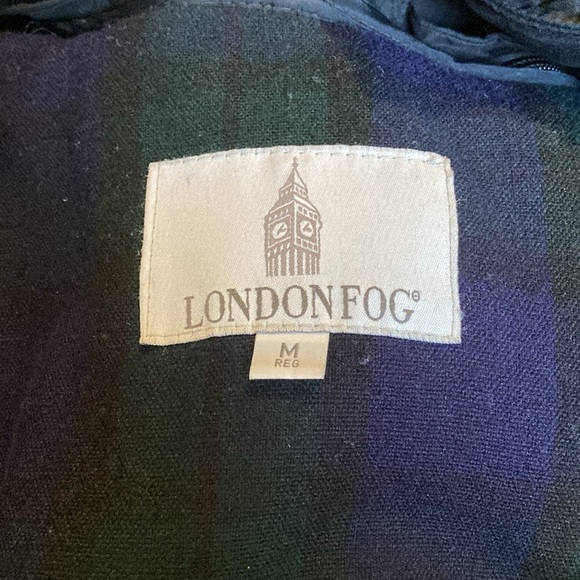 London fog black removable liner hooded coat. - Picture 5 of 15
